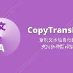 CopyTranslator下载地址及安装教程